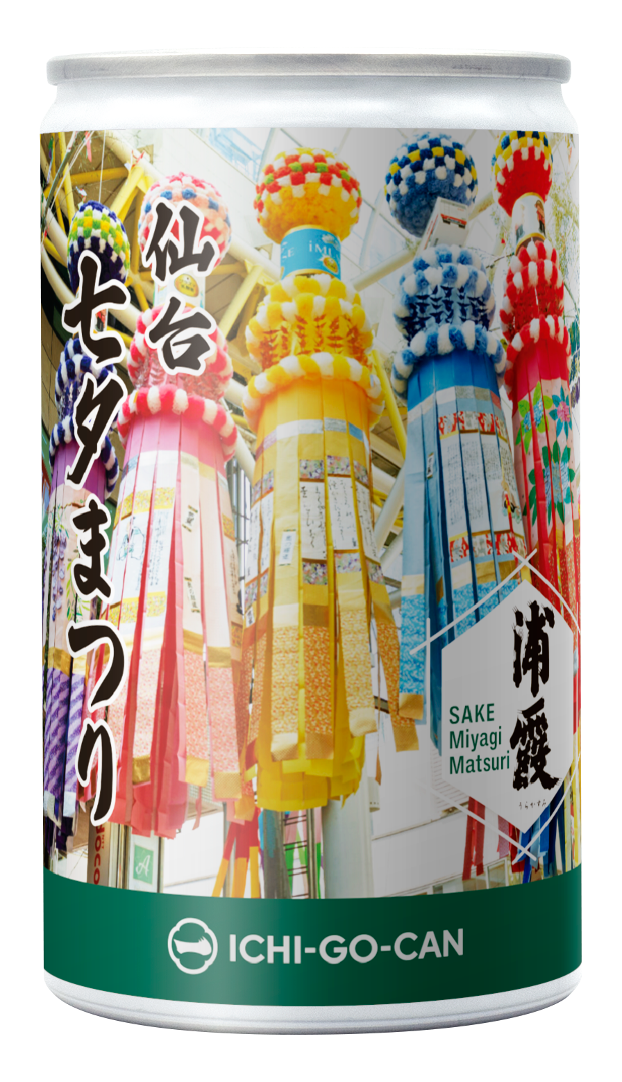 【業務用】特別純米酒　仙台七夕まつり　浦霞　一合缶（6本セット）4595056472018　＊数量限定