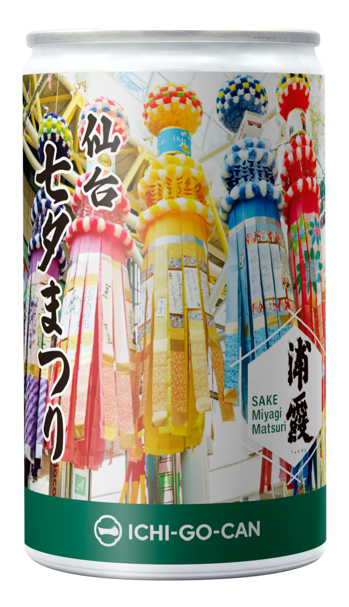 【業務用】特別純米酒　仙台七夕まつり　浦霞　一合缶（6本セット）4595056472018　＊数量限定