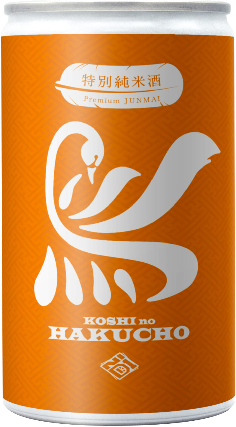 【業務用】特別純米酒　越の白鳥　一合缶（6本セット）4595056472582　＊数量限定