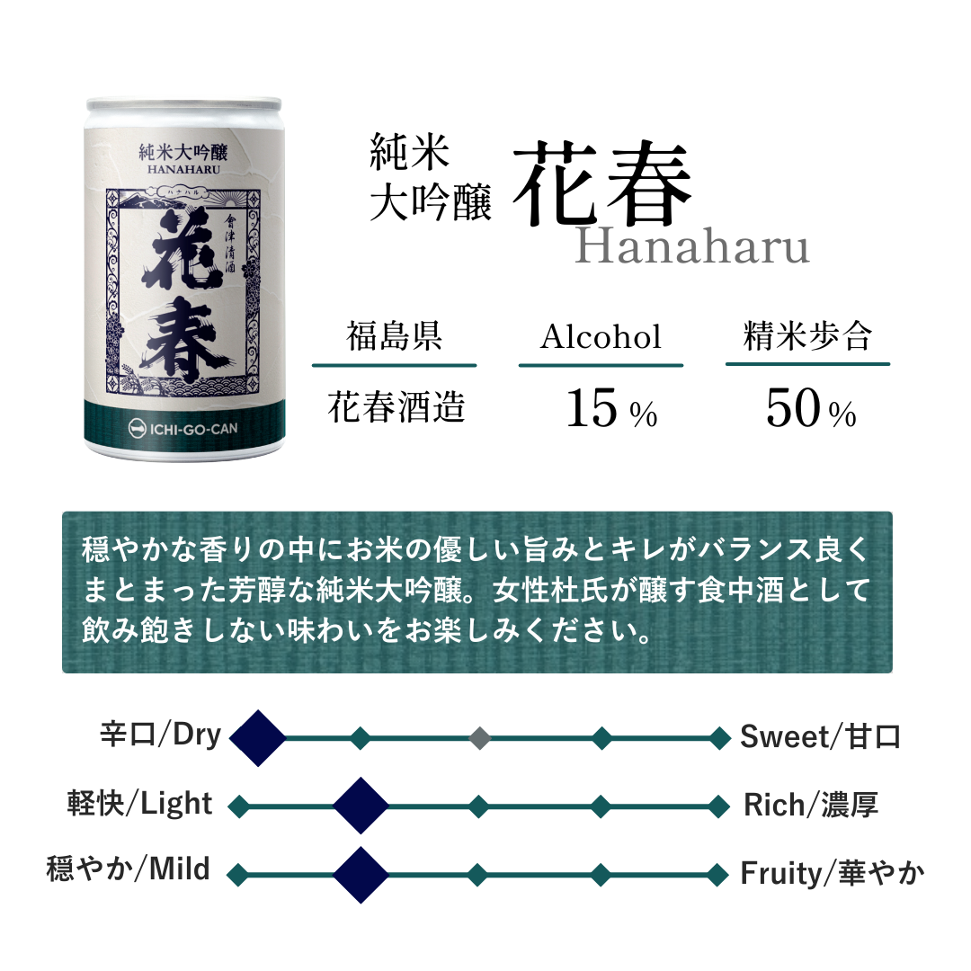 純米大吟醸 花春｜一合缶